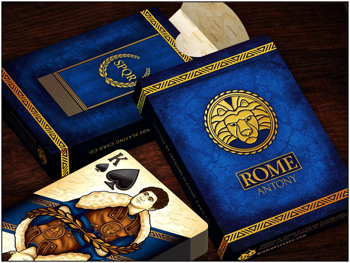 PlayingCardDecks.com-ROME: Antony & Caesar 2 Deck Set Playing Cards LPCC