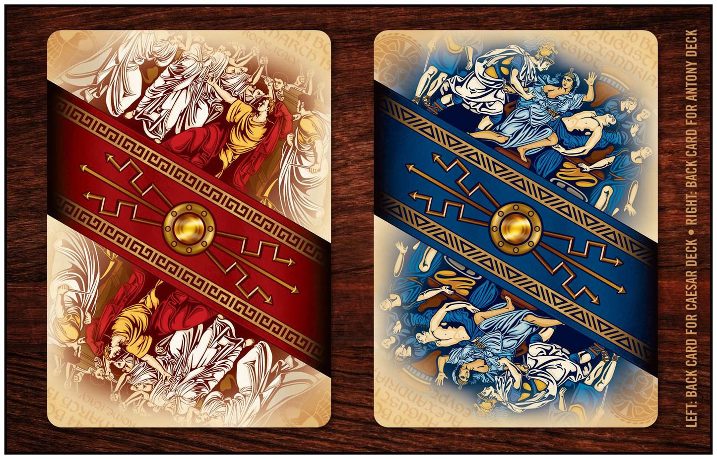 PlayingCardDecks.com-ROME: Antony & Caesar 2 Deck Set Playing Cards LPCC