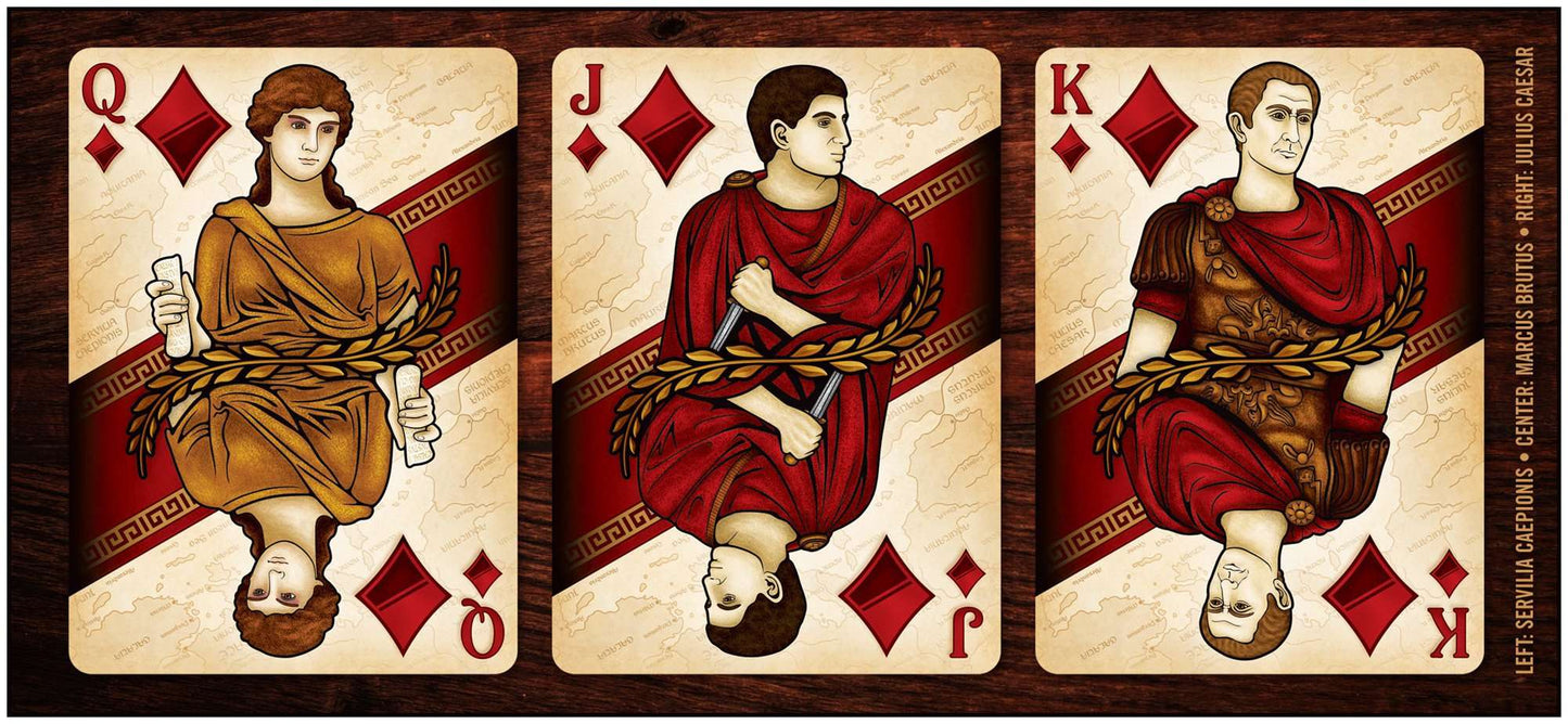 PlayingCardDecks.com-ROME: Antony & Caesar 2 Deck Set Playing Cards LPCC