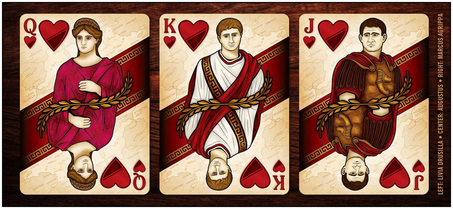 PlayingCardDecks.com-ROME: Antony & Caesar 2 Deck Set Playing Cards LPCC