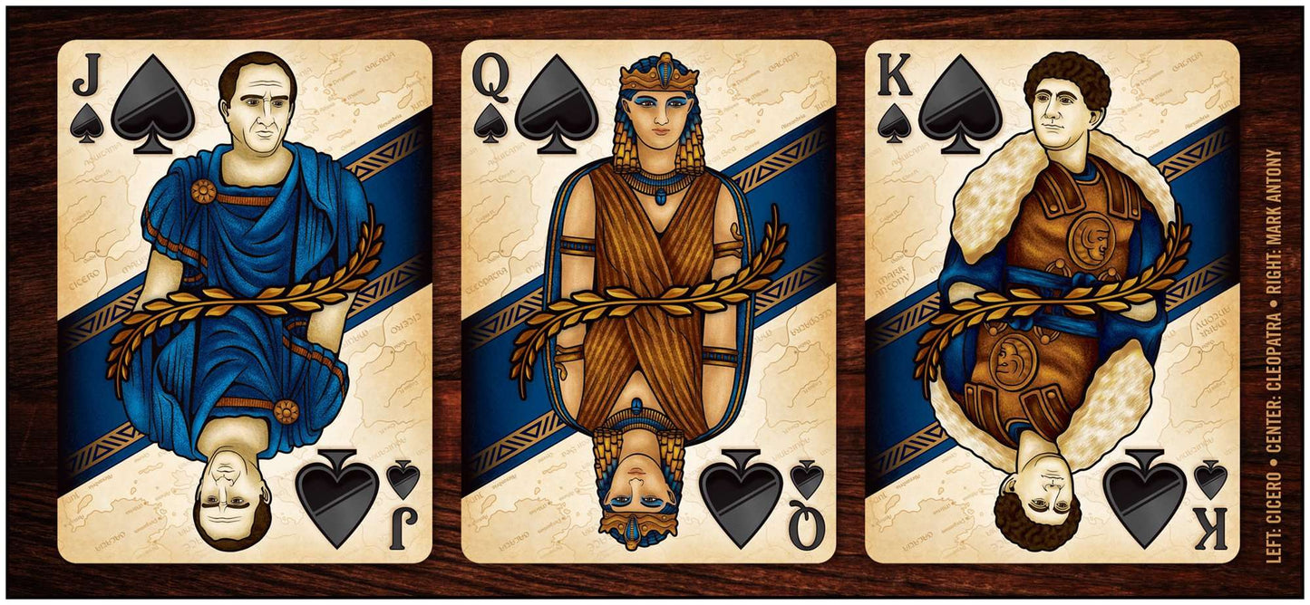 PlayingCardDecks.com-ROME: Antony & Caesar 2 Deck Set Playing Cards LPCC