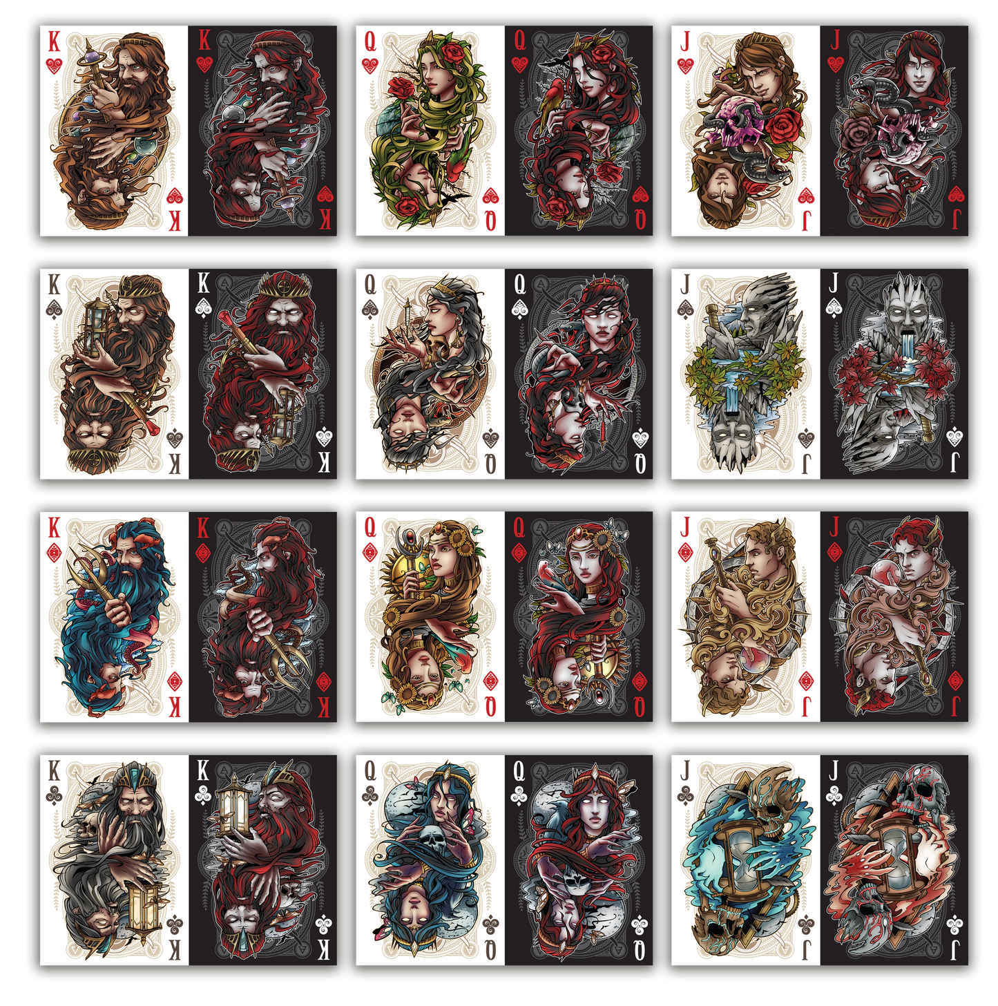 PlayingCardDecks.com-Primordial Gilded Playing Cards USPCC