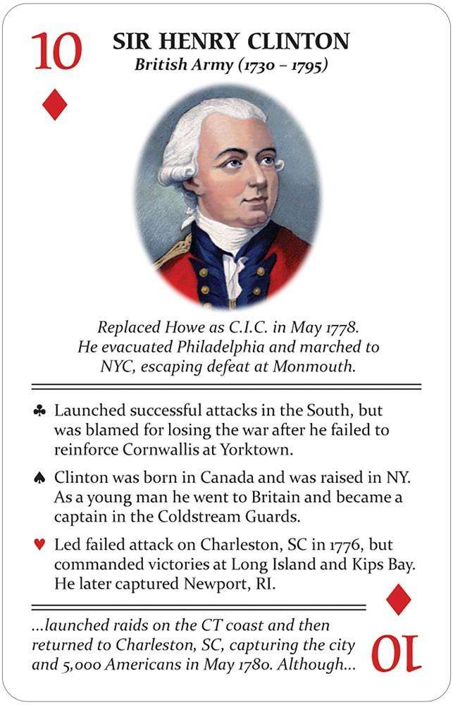 PlayingCardDecks.com-Famous Generals of the American Revolution Playing Cards USGS
