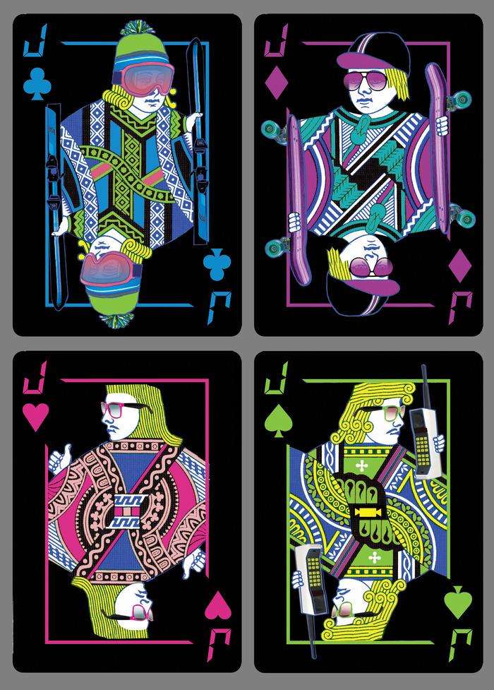 PlayingCardDecks.com-Radical 80s v2 Bicycle Playing Cards