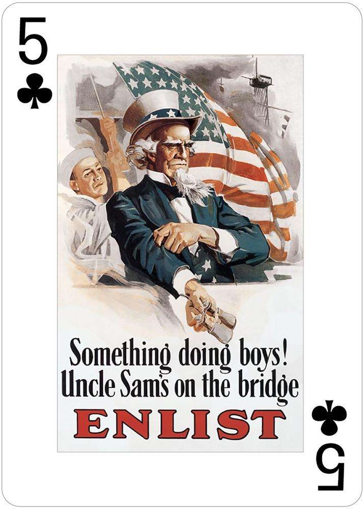 PlayingCardDecks.com-USA Posters of World Wars I & II Playing Cards USGS