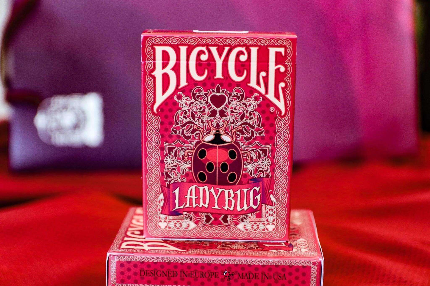 PlayingCardDecks.com-Ladybug Bicycle Gilded Playing Cards