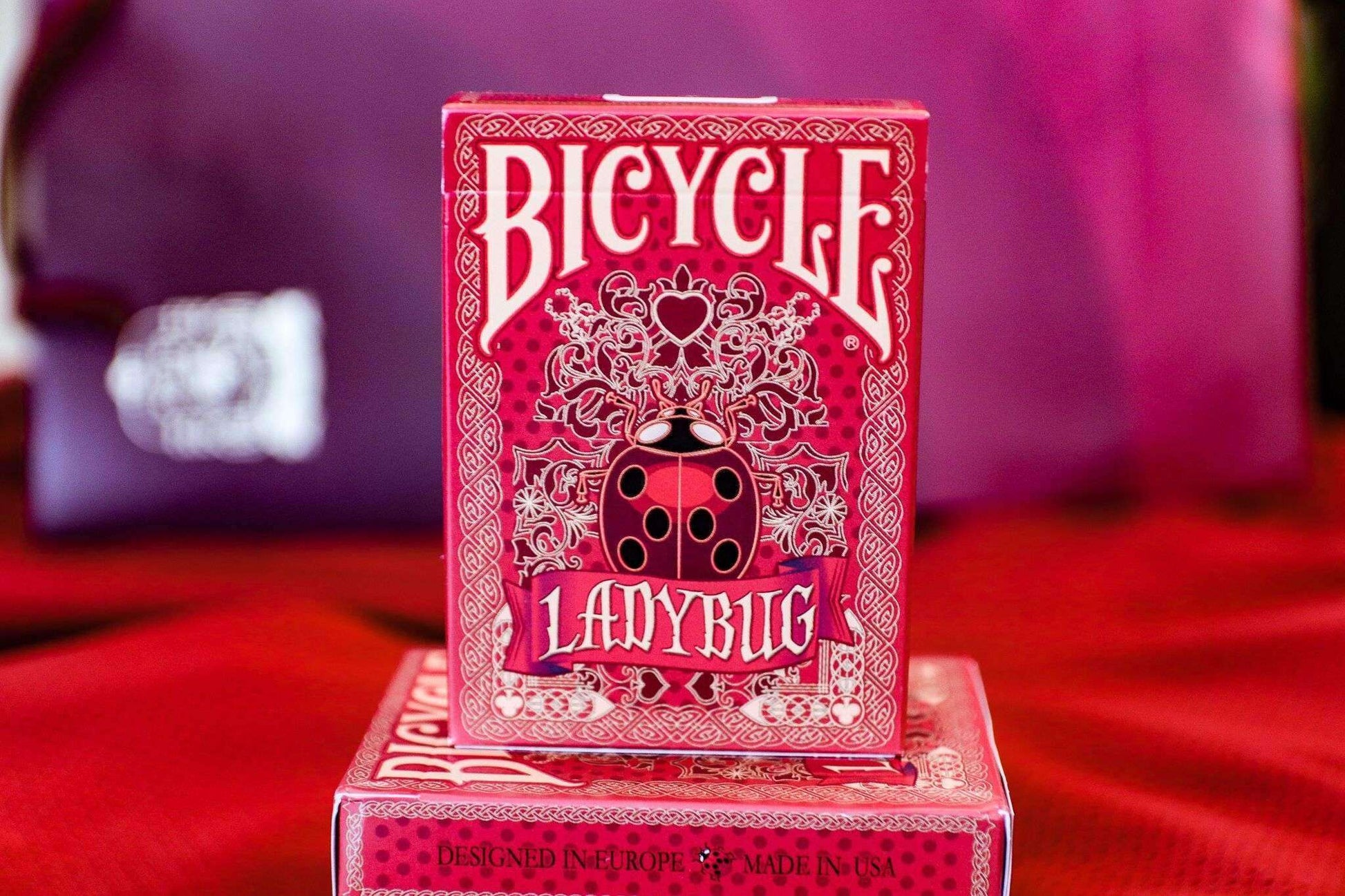 PlayingCardDecks.com-Ladybug Bicycle Gilded Playing Cards