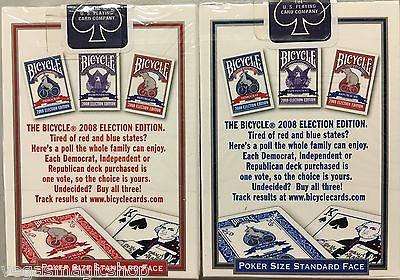 PlayingCardDecks.com-2008 Election 2 Deck Set Bicycle Playing Cards