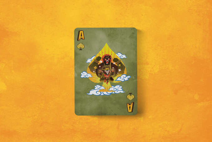 PlayingCardDecks.com-Monkey King Gilded Bicycle Playing Cards