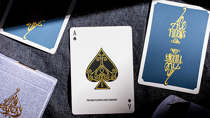 PlayingCardDecks.com-Ace Fulton's Cowboy Denim Playing Cards USPCC