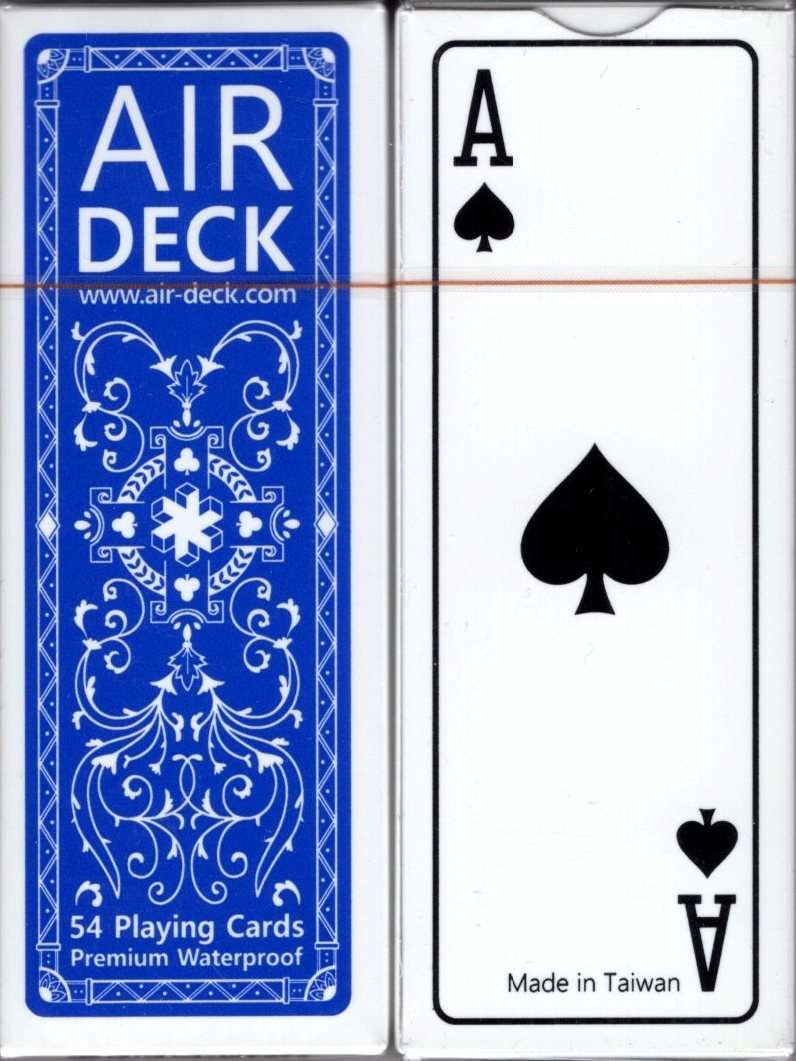 PlayingCardDecks.com-Air Deck v3 Waterproof Travel Playing Cards: Classic Blue
