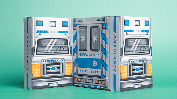 PlayingCardDecks.com-Ambulance Gilded Playing Cards USPCC
