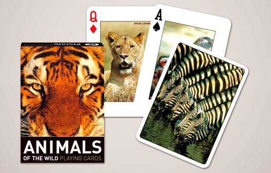 PlayingCardDecks.com-Animals of the Wild Playing Cards Piatnik