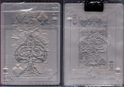 PlayingCardDecks.com-AQUA Invisible Plastic Playing Cards MPC