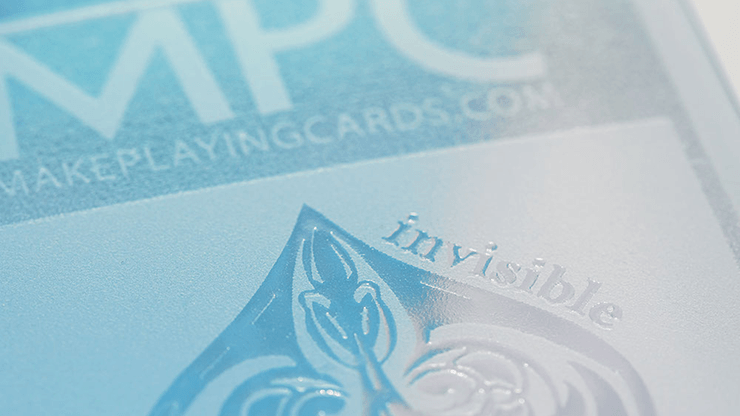 PlayingCardDecks.com-AQUA Invisible Plastic Playing Cards MPC