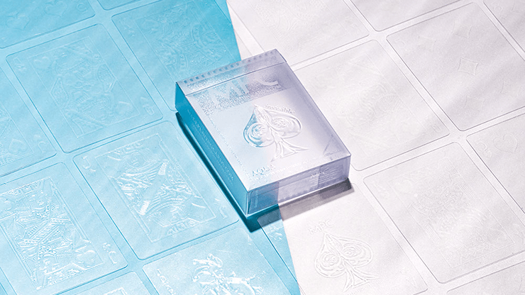 PlayingCardDecks.com-AQUA Invisible Plastic Playing Cards MPC