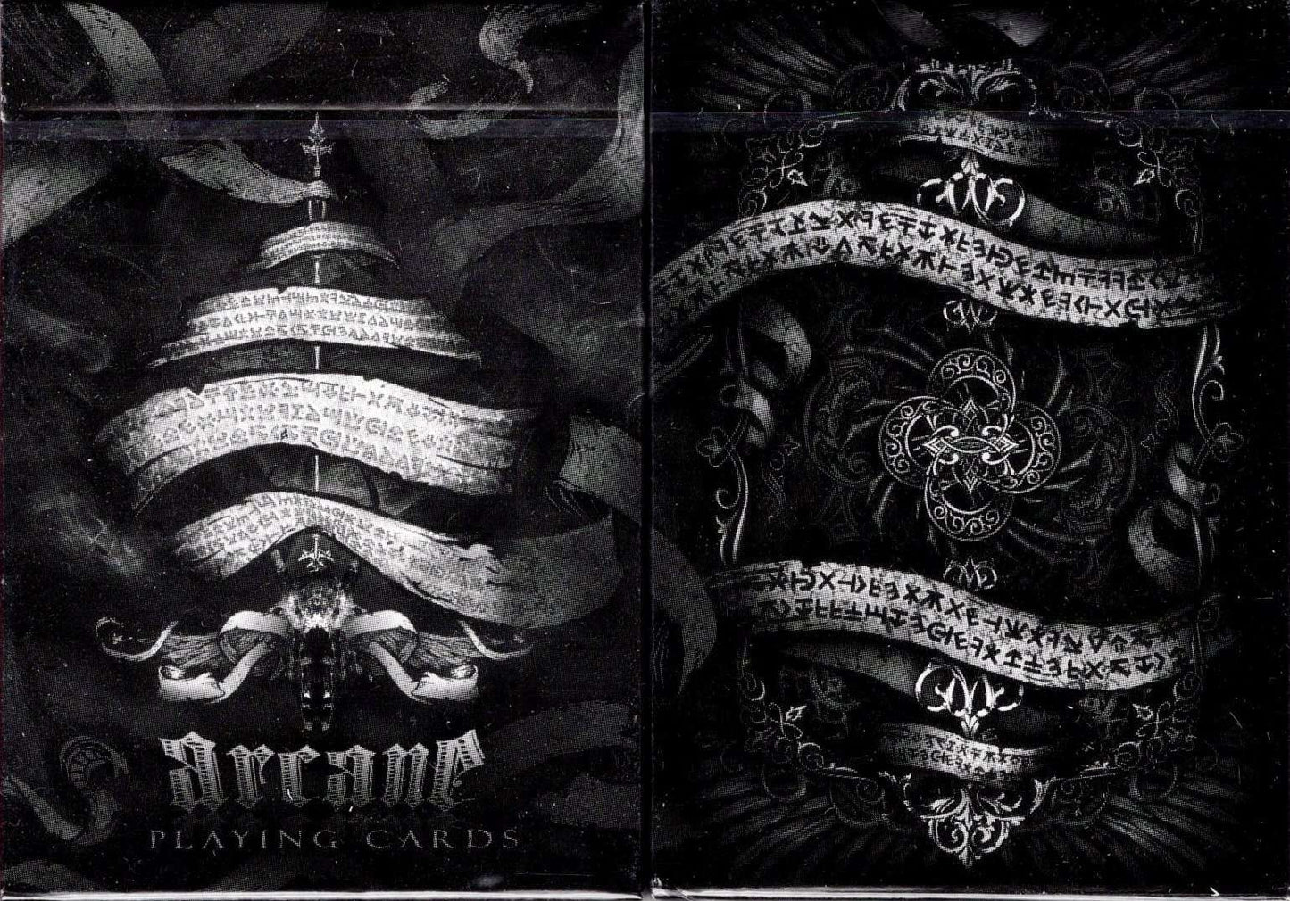 PlayingCardDecks.com-Arcane Black Playing Cards USPCC