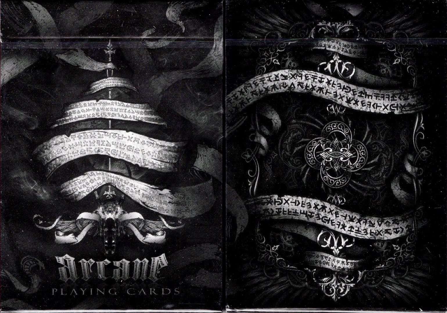 PlayingCardDecks.com-Arcane Black Playing Cards USPCC