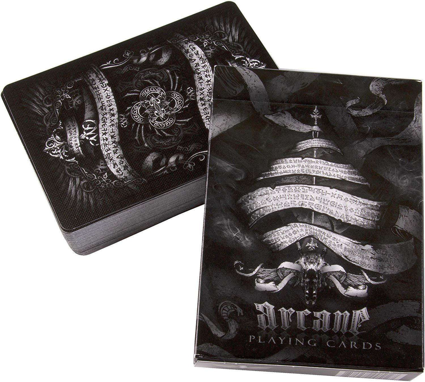 PlayingCardDecks.com-Arcane Black Playing Cards USPCC