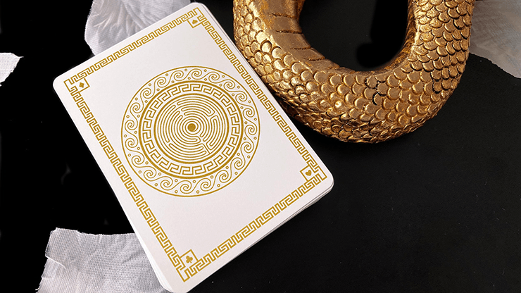 PlayingCardDecks.com-Archaios Muthos White Playing Cards