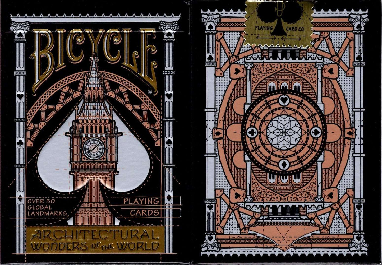 PlayingCardDecks.com-Architectural Wonders Of The World Bicycle Playing Cards