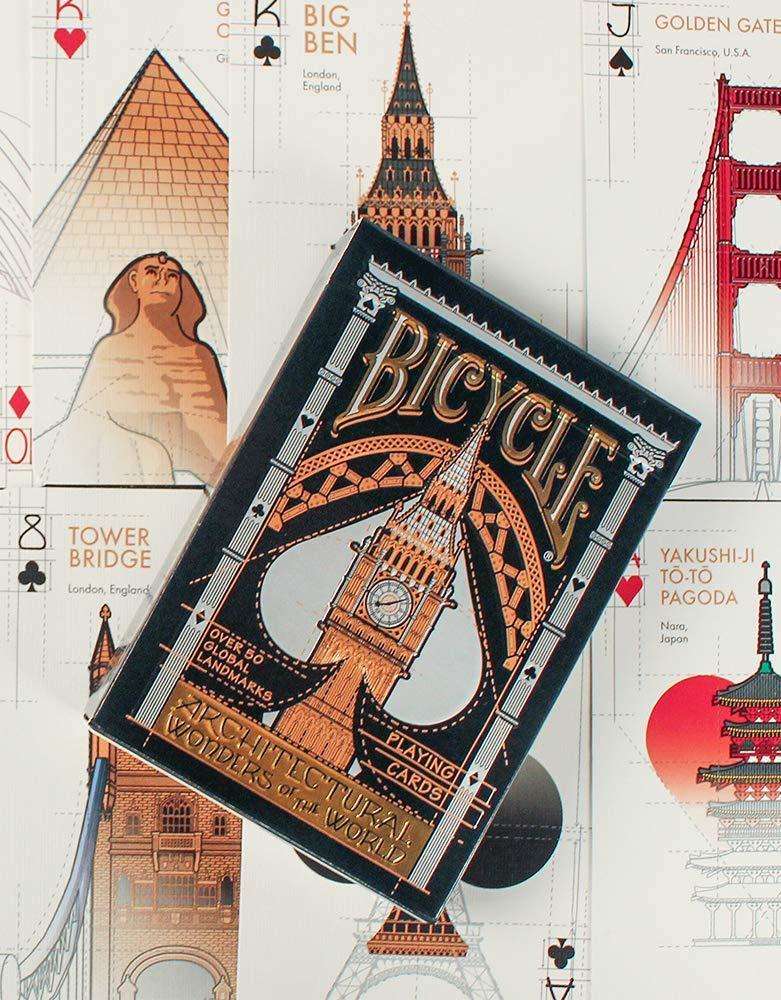 PlayingCardDecks.com-Architectural Wonders Of The World Bicycle Playing Cards