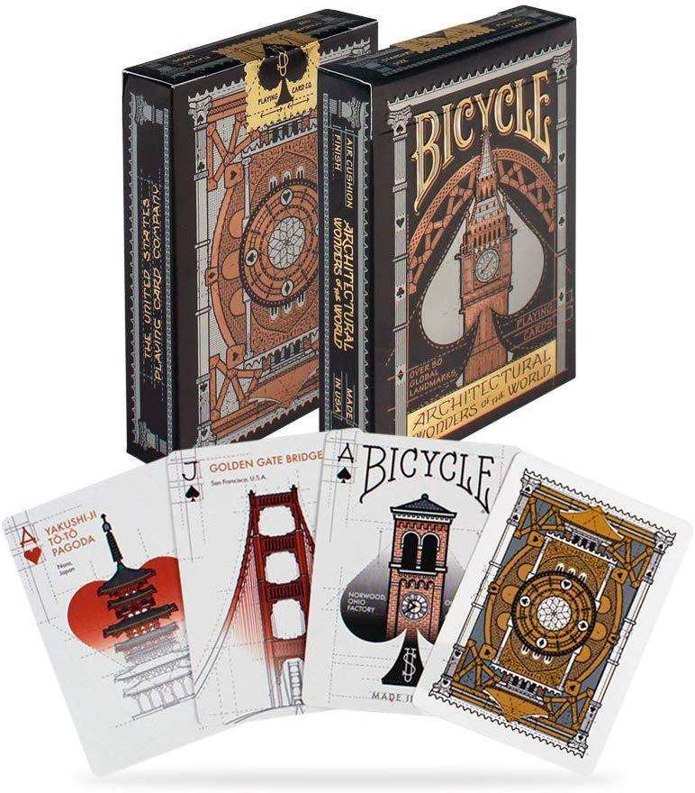 PlayingCardDecks.com-Architectural Wonders Of The World Bicycle Playing Cards