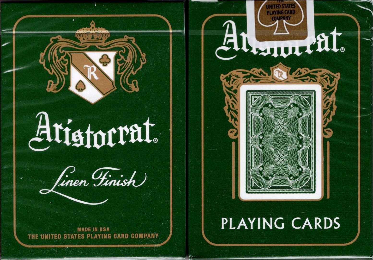 PlayingCardDecks.com-Aristocrat Green Playing Cards USPCC