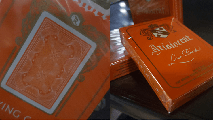 PlayingCardDecks.com-Aristocrat Orange Playing Cards USPCC