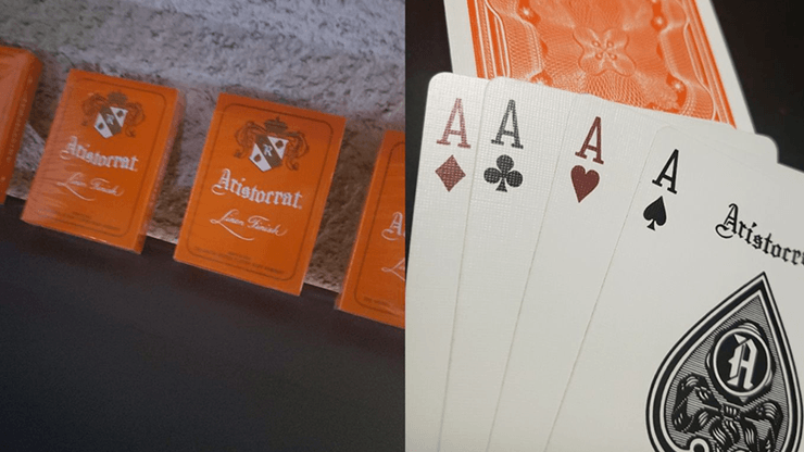 PlayingCardDecks.com-Aristocrat Orange Playing Cards USPCC