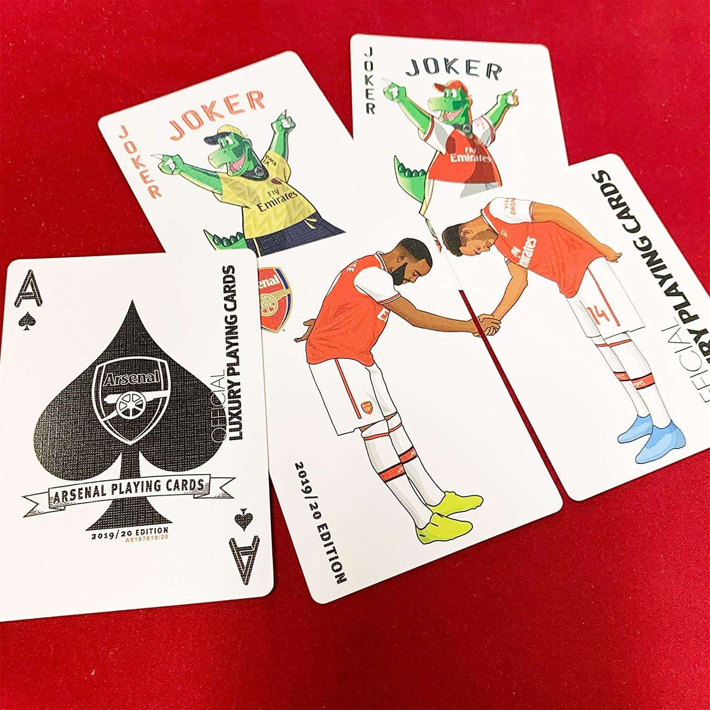 PlayingCardDecks.com-Arsenal Soccer Playing Cards