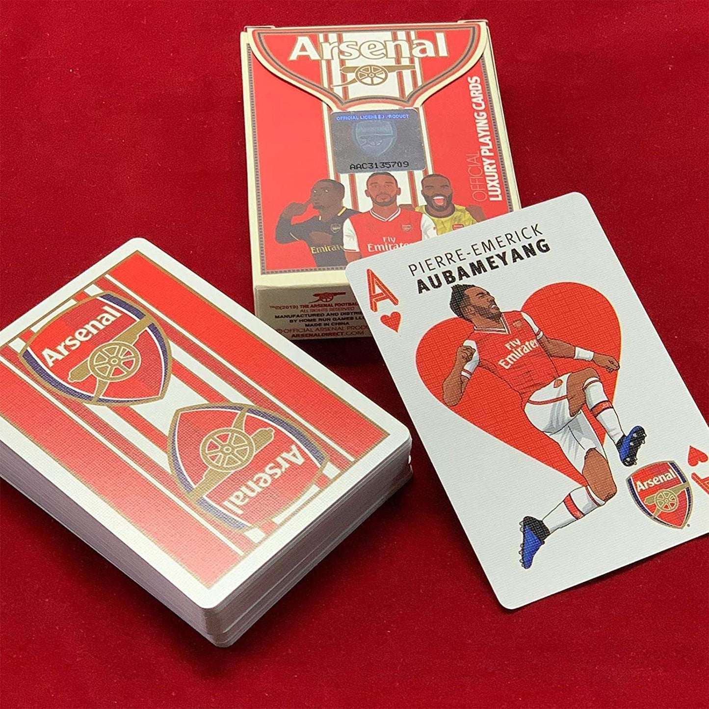 PlayingCardDecks.com-Arsenal Soccer Playing Cards