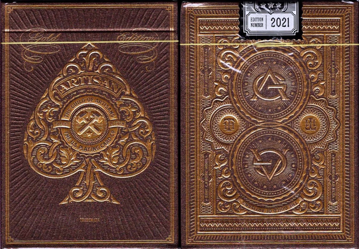 PlayingCardDecks.com-Artisan Gold Playing Cards USPCC