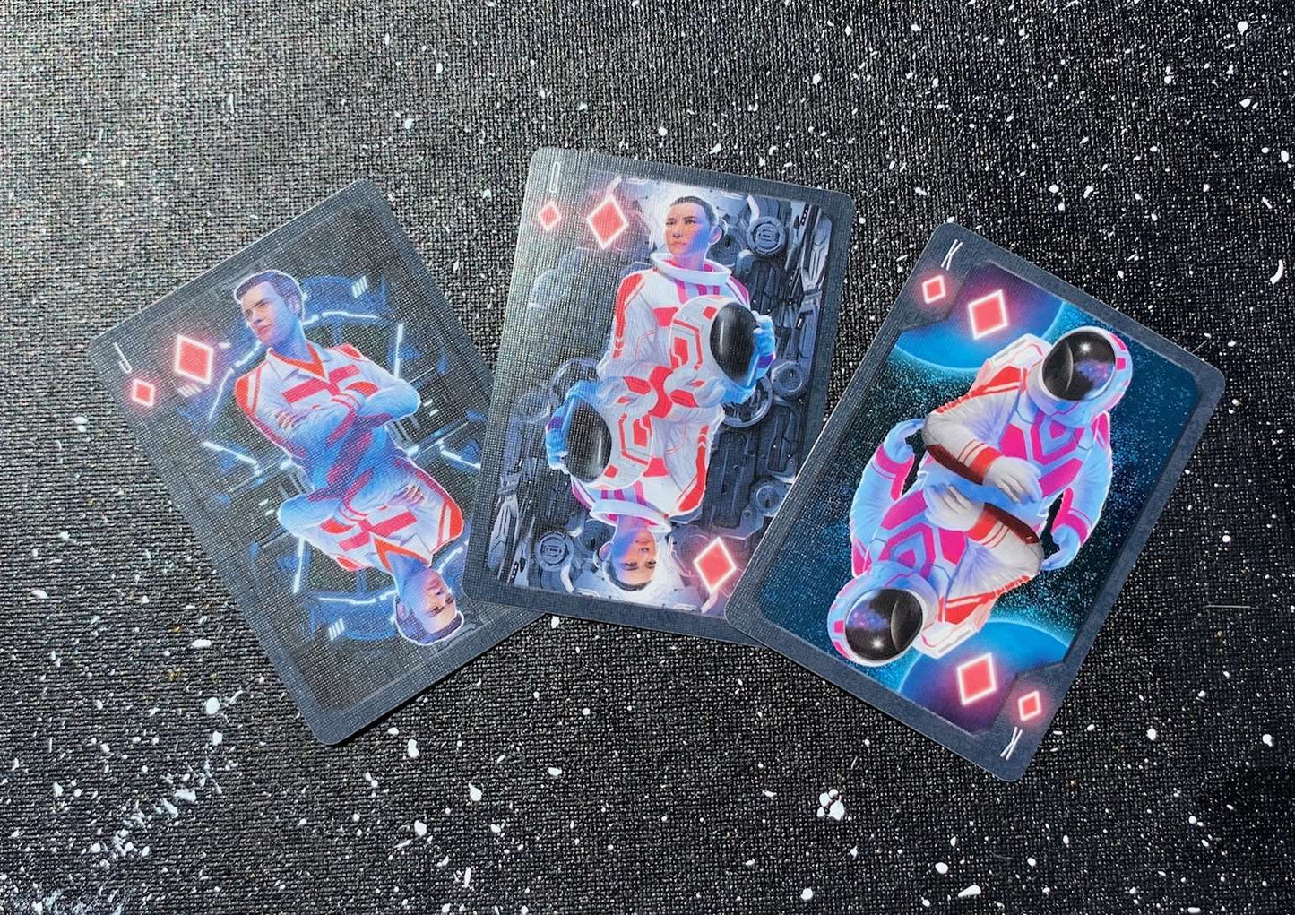 PlayingCardDecks.com-Astronaut Bicycle Playing Cards