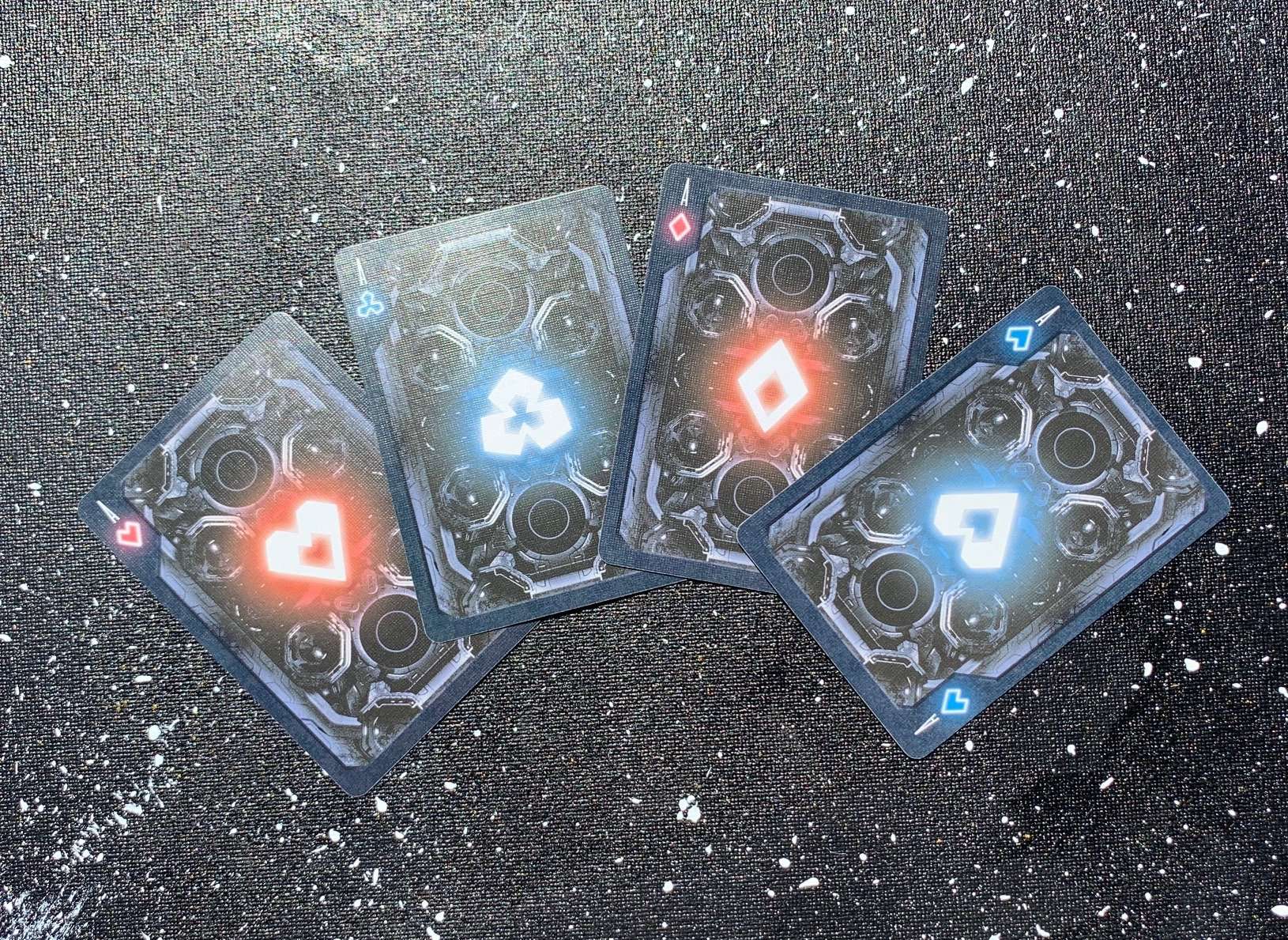 PlayingCardDecks.com-Astronaut Star Gilded Bicycle Playing Cards