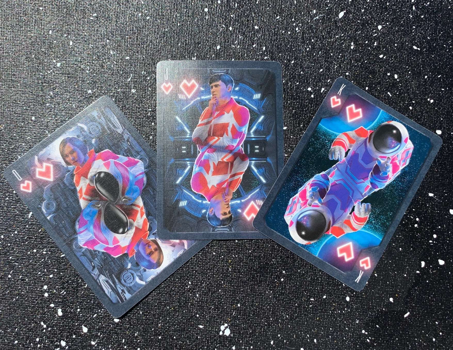 PlayingCardDecks.com-Astronaut Star Gilded Bicycle Playing Cards