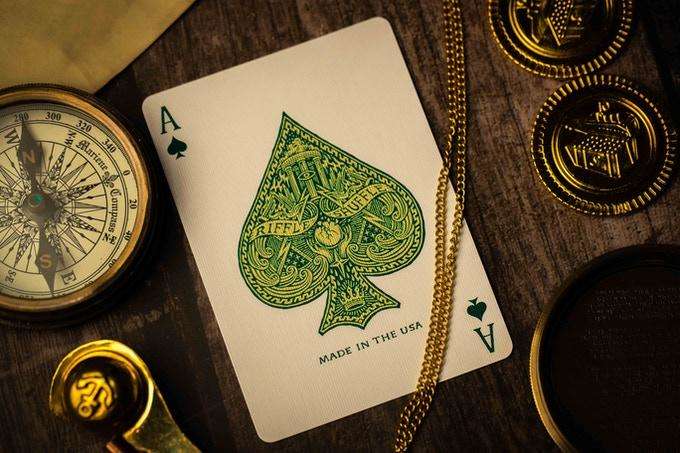PlayingCardDecks.com-Atlantis Gilded Playing Cards 2 Deck Set USPCC