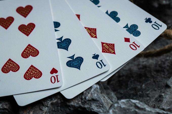 PlayingCardDecks.com-Atlantis Gilded Playing Cards 2 Deck Set USPCC