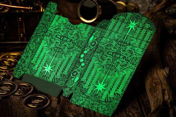 PlayingCardDecks.com-Atlantis Gilded Playing Cards 2 Deck Set USPCC