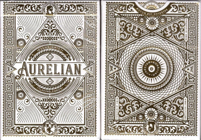 PlayingCardDecks.com-Aurelian White Playing Cards Cartamundi