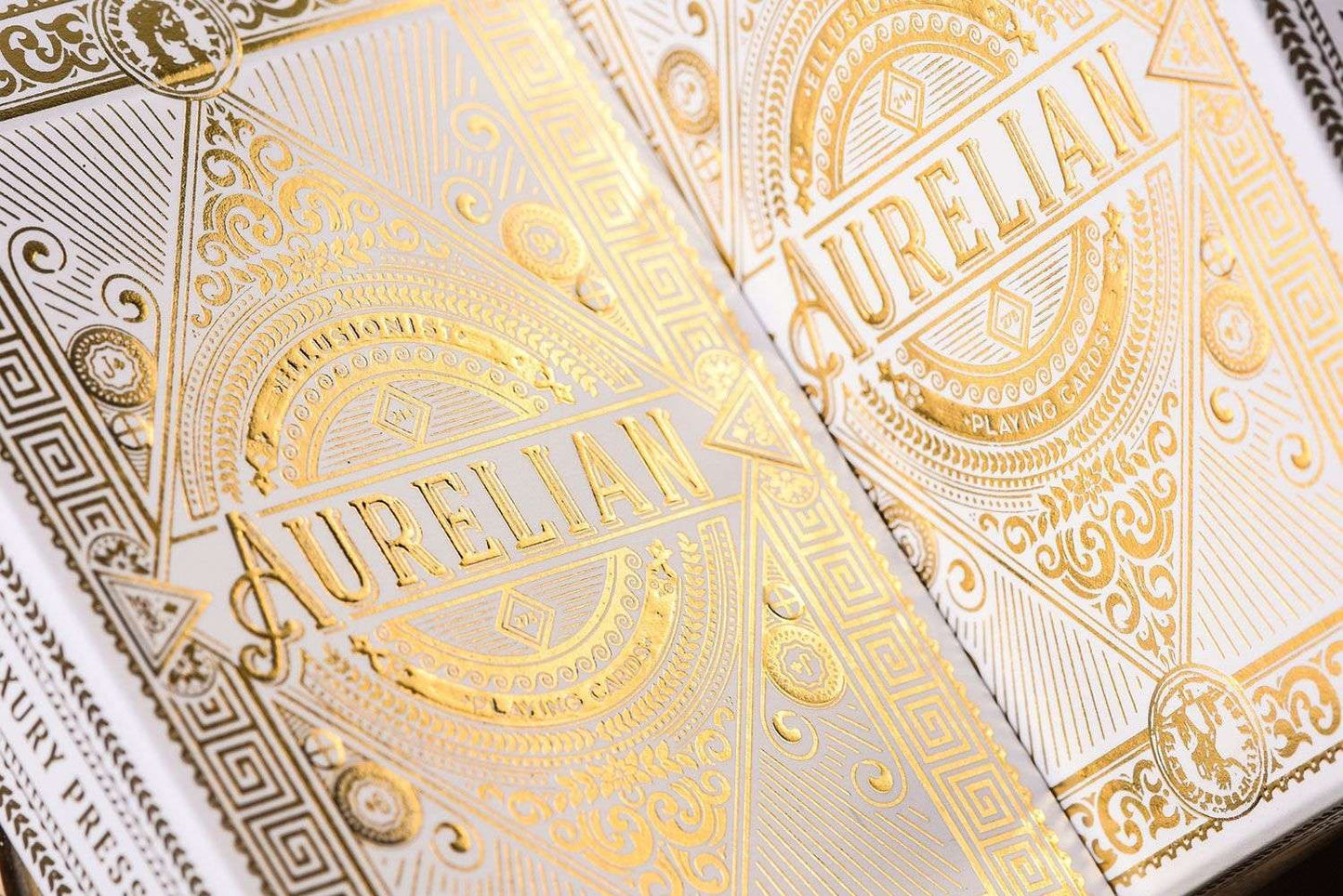 PlayingCardDecks.com-Aurelian White Playing Cards Cartamundi