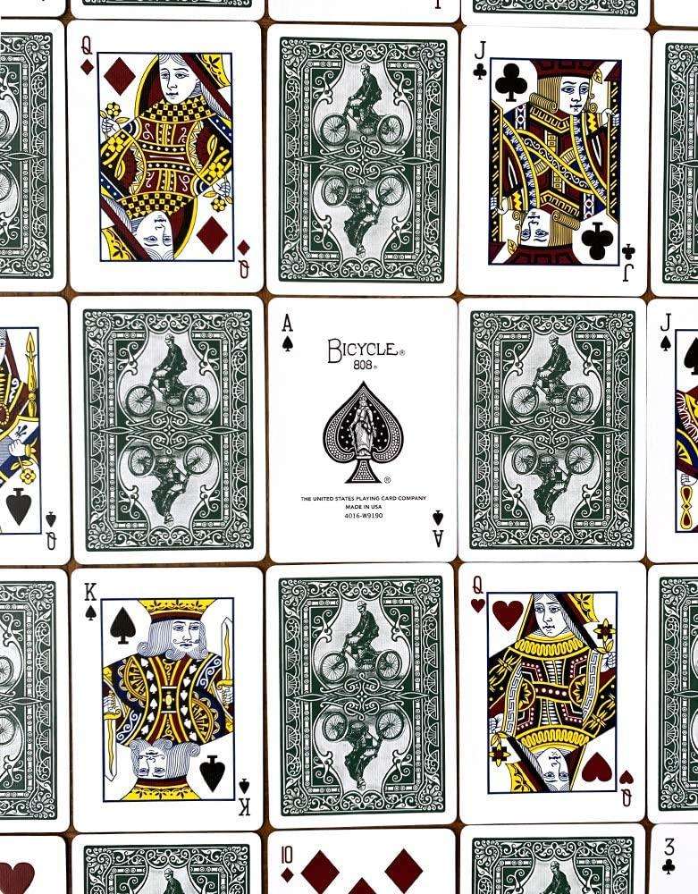 PlayingCardDecks.com-Autocycle No. 1 Green Bicycle Playing Cards