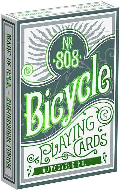 PlayingCardDecks.com-Autocycle No. 1 Green Bicycle Playing Cards