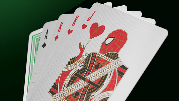 PlayingCardDecks.com-Avengers Green Playing Cards USPCC
