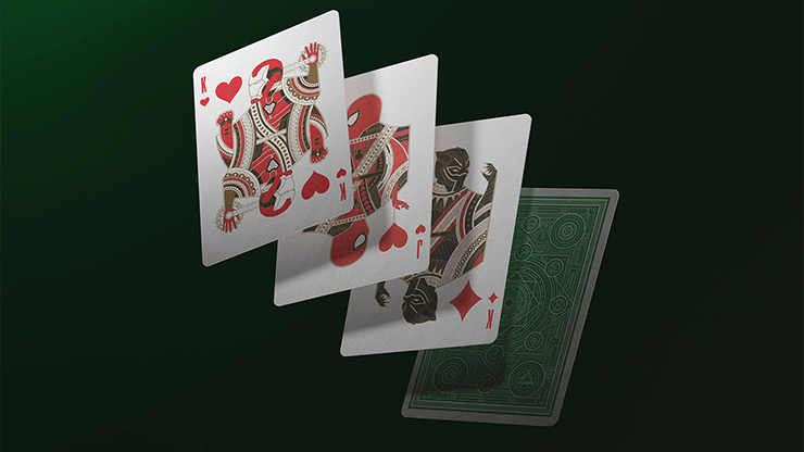 PlayingCardDecks.com-Avengers Green Playing Cards USPCC