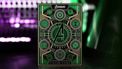 PlayingCardDecks.com-Avengers Green Playing Cards USPCC
