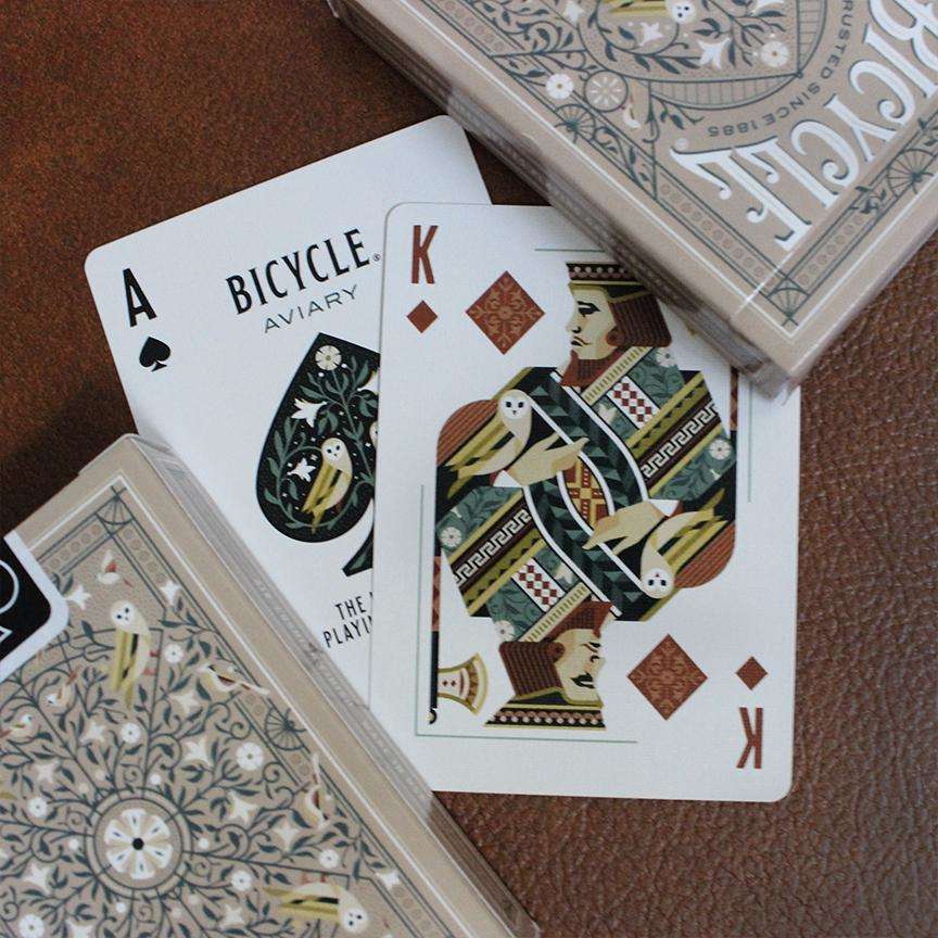 PlayingCardDecks.com-Aviary Tan Bicycle Playing Cards