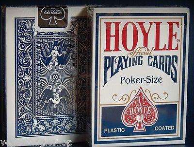 PlayingCardDecks.com-Hoyle Standard Red & Blue Deck Set Playing Cards