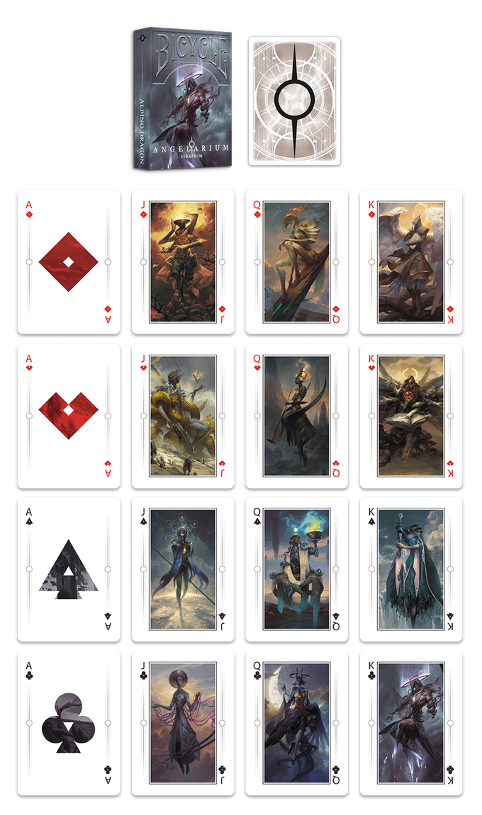 PlayingCardDecks.com-Angelarium Trilogy Bicycle Playing Cards