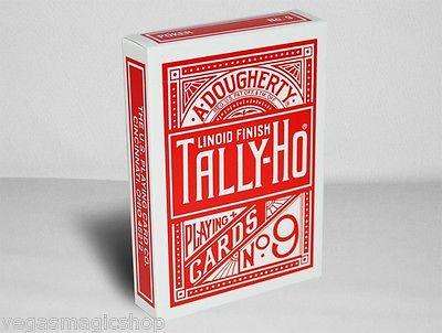 PlayingCardDecks.com-Tally-Ho Circle Back Red Playing Cards